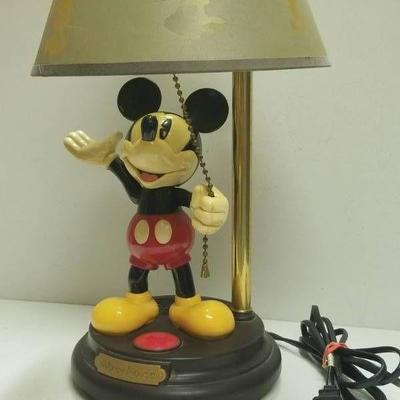 Mickey Mouse Animated Talking Lamp Disney 22 Elec ...