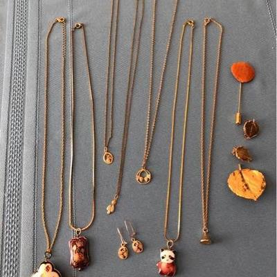 Cloisonné & Black Hills Gold Jewelry