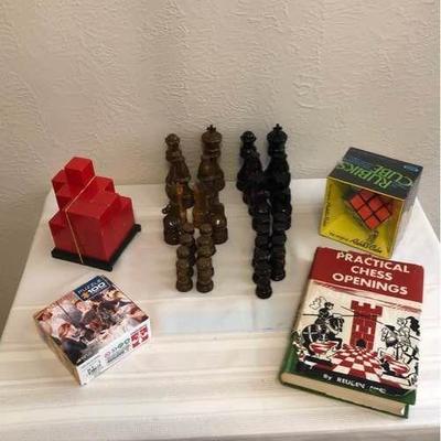 Wood Chess Pieces & Miscellaneous