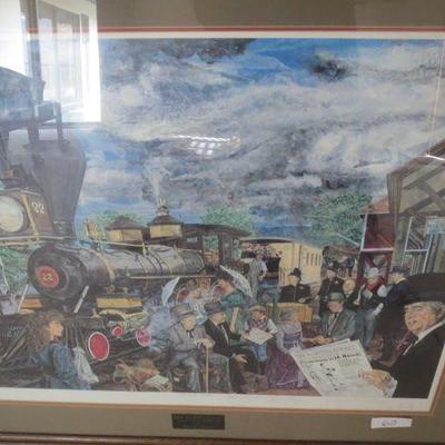 Print by Dayton artist signed by 5 Nevada governors