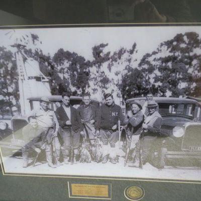 Reprint photo of Babe Ruth hunting in CA