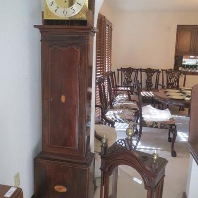 Victorian tall case clock