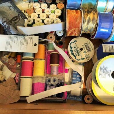 Assorted thread and sewing accessories...more not pictured