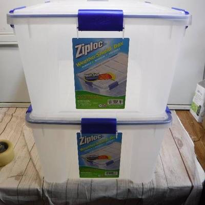 ziploc weathershield storage box qty 2