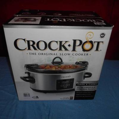 Black and Stainless CrockPot in box
