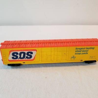 HO Scale Train Box Car S.O.S Fully Functioning
