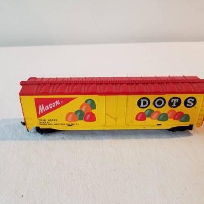 HO Scale Train Box Car Mason DOTS candy Fully Func ...