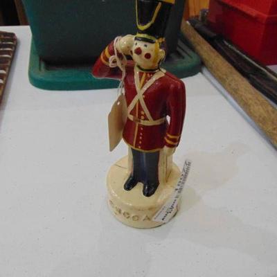 Cast iron soldier bank