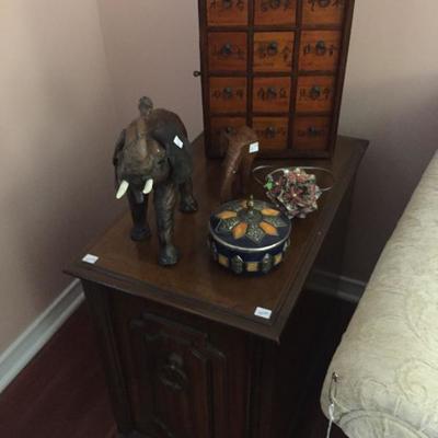Small End Table and Asian Chest