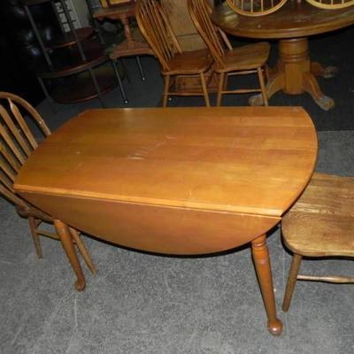 Double Drop Leaf Table and 2 Chairs