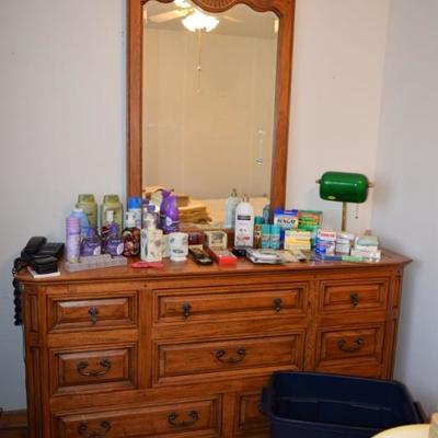 Dresser, Mirror, Personal Items