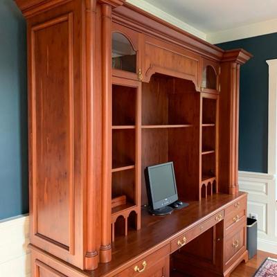 Custom Made Office Suite in Birds Eye Maple 