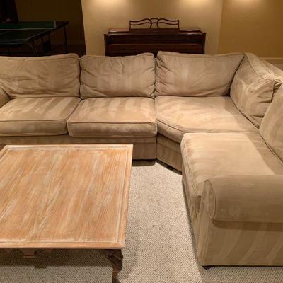Pottery Barn Microfiber Sectional 