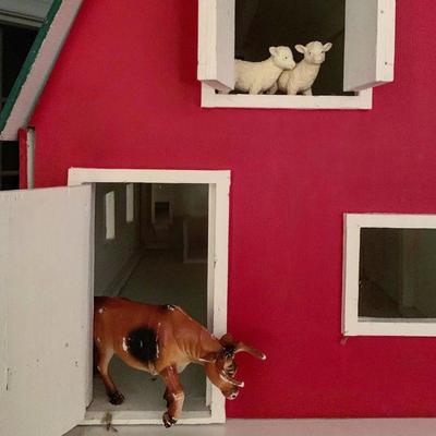 Wooden Barn Doll House