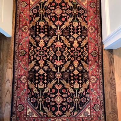 Hand Woven Rug and Runner Set, Mahal Dark Blue