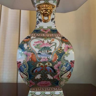 Chinoiserie Lamps, PAIR