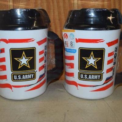 2 7 Eleven US Army Whirley Insulated Mugs