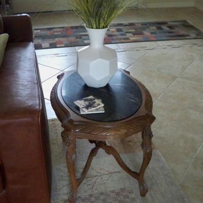 End table with Marble top