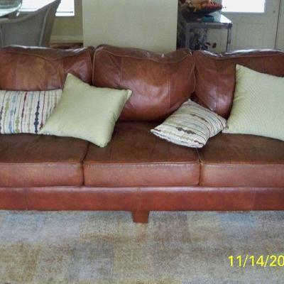 Norwalk Furniture Co. Leather Sofa