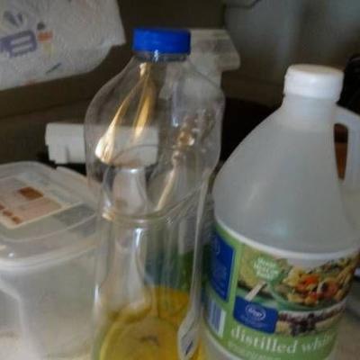 Contents on countertop.
