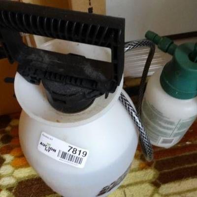 Bleach and chem sprayer.