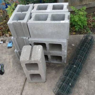 Lot of cender blocks.