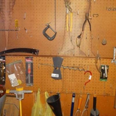 Contents on wall.