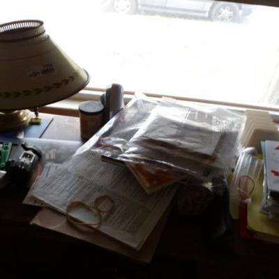 Contents on desk.