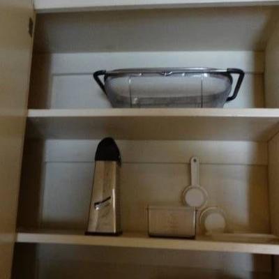 Contents in cabinet.
