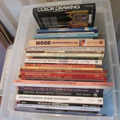 Dozens of woodworking books