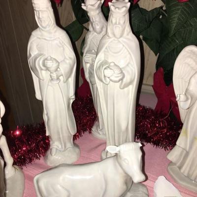 White Porcelain Nativity