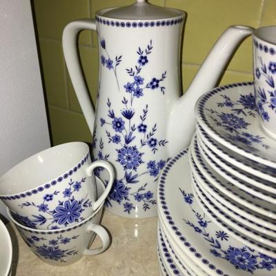 Seltmann Weiden Bavarian Blue Porcelain Set