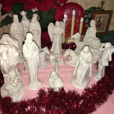 White Porcelain Nativity