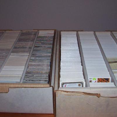 Players cards, baseball, hockey and basketball.
All cards sold by the box/binder