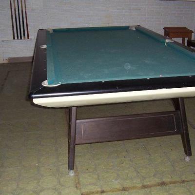 Brunswick Mach I pool table with accessories