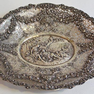 ornate, vintage presentation tray from a Charlottesville church