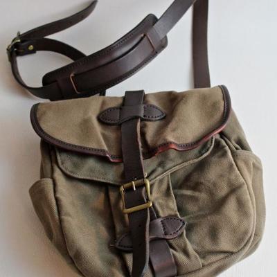 Filson canvas and leather bag, small size