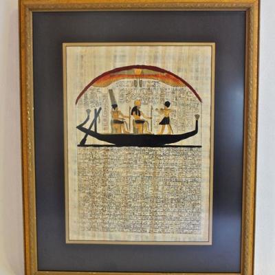 Egyptian art on papyrus