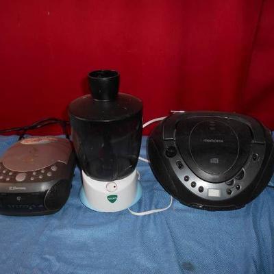 Humidifier and Two Stereo Radios