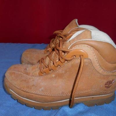 Tan Leather Lace Up Boots, Fleece Lining