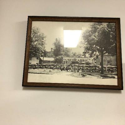 cool old black and white picture framed