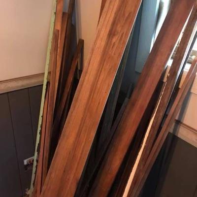 Reclaimed boards trim pieces. 25 pieces varying ...