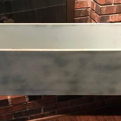 Large painted wood box for display, dÃ©cor or stor ...