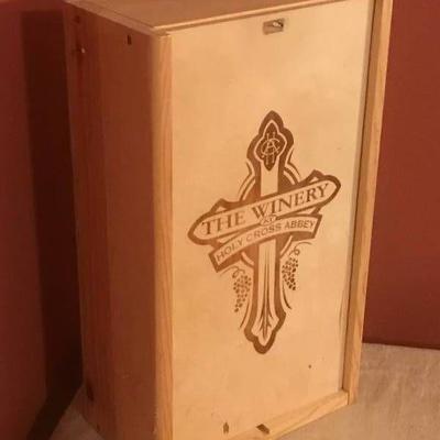Wood Wine Box with lid