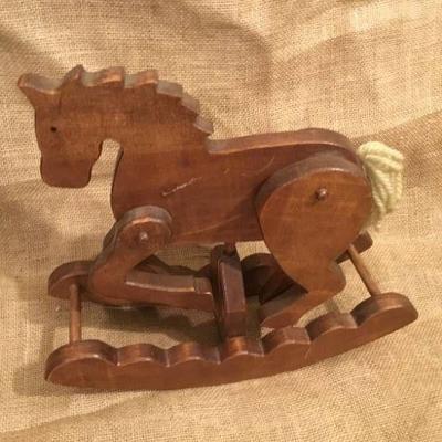 Wood Rocking Horse