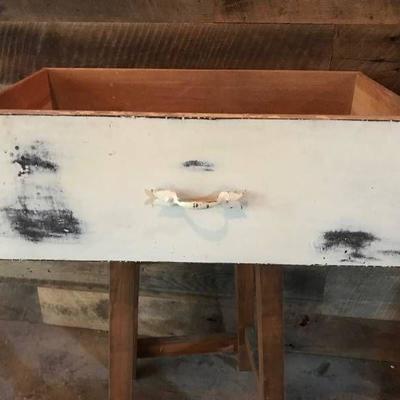 Rustic white wood Drawer for project