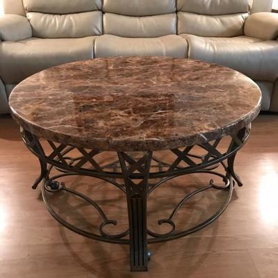 Beautiful granite  top coffee table set - 36 x 20 