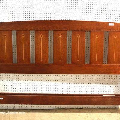  Mission Oak Arts and Craft King Size Bed with rails by â€œStickley Furnitureâ€

Located Inside â€“ Auction Estimate $1000-$2000 