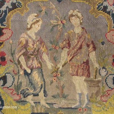  ANTIQUE French Needlepoint Arm Chair

Located Inside â€“ Auction Estimate $100-$400 