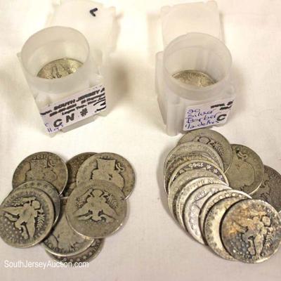  (2) Tubes of 20 each Silver Barber Half Dollars

Located Inside â€“ Auction Estimates $50-$100 each

  